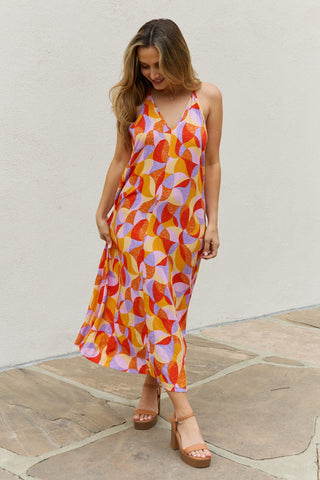 Shop And The Why Full Size Printed Sleeveless Maxi Dress - High-Quality U.S. Made Women’s Fashion with Free & Fast Shipping