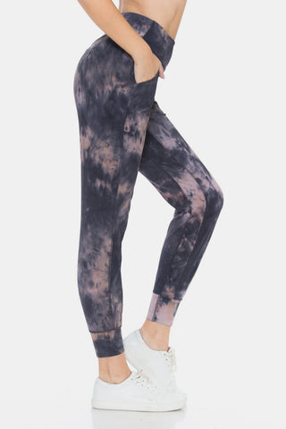 Shop Leggings Depot Tie-Dye High Waist Cropped Leggings - High-Quality U.S. Made Women’s Fashion with Free & Fast Shipping