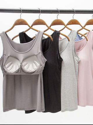 Shop Full Size Wide Strap Modal Tank with Bra - High-Quality U.S. Made Women’s Fashion with Free & Fast Shipping