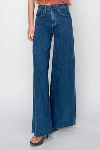 Shop RISEN High Rise Palazzo Jeans - High-Quality U.S. Made Women’s Fashion with Free & Fast Shipping