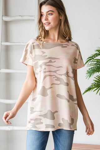 Shop Heimish Full Size Camouflage Tunic T-Shirt - High-Quality U.S. Made Women’s Fashion with Free & Fast Shipping