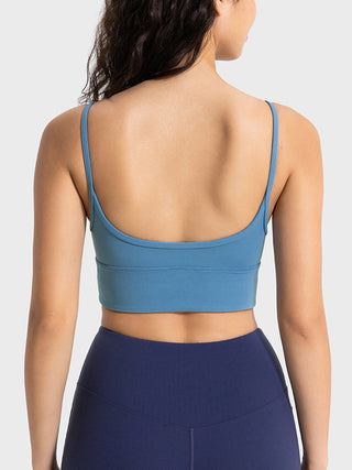 Shop Millennia Spaghetti Strap Sport Bra - High-Quality U.S. Made Women’s Fashion with Free & Fast Shipping