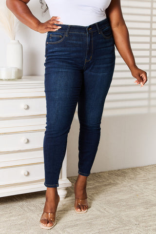 Shop Judy Blue Full Size Skinny Jeans with Pockets - High-Quality U.S. Made Women’s Fashion with Free & Fast Shipping