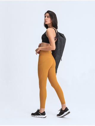 Shop Wide Waistband Leggings with Pockets - High-Quality U.S. Made Women’s Fashion with Free & Fast Shipping