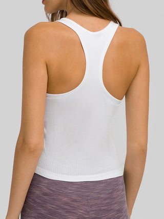 Shop Millennia Round Neck Racerback Active Tank - High-Quality U.S. Made Women’s Fashion with Free & Fast Shipping