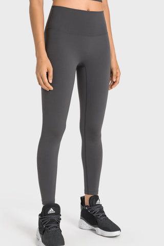 Shop High-Rise Wide Waistband Yoga Leggings - High-Quality U.S. Made Women’s Fashion with Free & Fast Shipping