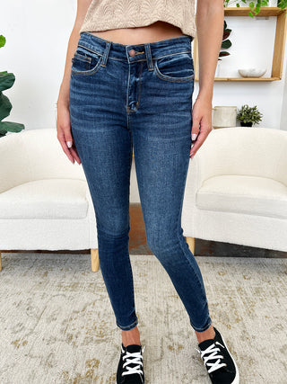 Shop Judy Blue Full Size Classic Handsand Skinny Jeans - High-Quality U.S. Made Women’s Fashion with Free & Fast Shipping