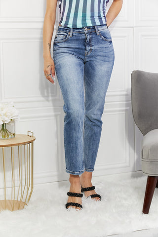 Shop Kancan Full Size Amara High Rise Slim Straight Jeans - High-Quality U.S. Made Women’s Fashion with Free Fast Shipping