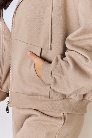 Shop RISEN Oversized Zip Up Drawstring Hoodie - High-Quality U.S. Made Women’s Fashion with Free & Fast Shipping