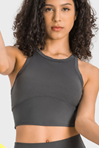 Shop Millennia Racerback Cropped Sports Tank - High-Quality U.S. Made Women’s Fashion with Free & Fast Shipping