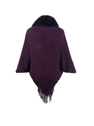 Shop Open Front Fringe Hem Poncho - High-Quality U.S. Made Women’s Fashion with Free Fast Shipping