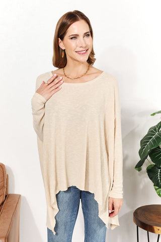 Shop HEYSON Full Size Oversized Super Soft Ribbed Top - High-Quality U.S. Made Women’s Fashion with Free & Fast Shipping