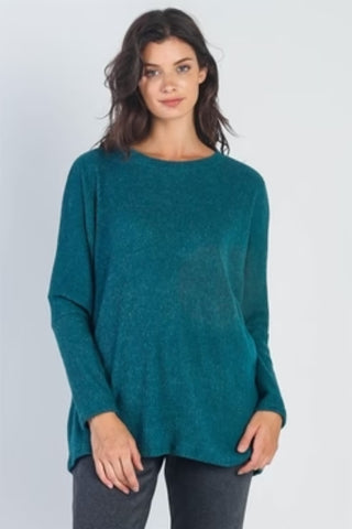 Shop Cherish Apparel Round Neck Long Sleeve Sweater - High-Quality U.S. Made Women’s Fashion with Free & Fast Shipping