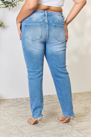 Shop RISEN Full Size Mid Rise Skinny Jeans - High-Quality U.S. Made Women’s Fashion with Free & Fast Shipping