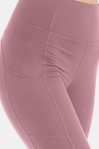 Shop Leggings Depot Wide Waistband High Waist Leggings - High-Quality U.S. Made Women’s Fashion with Free & Fast Shipping