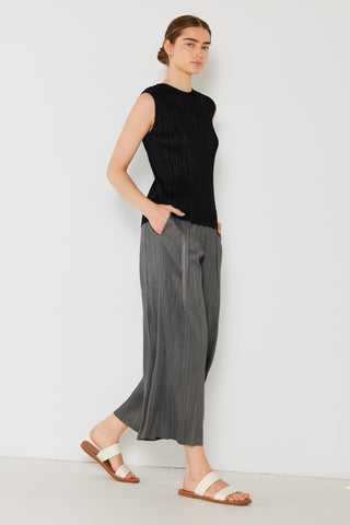 Shop Marina West Swim Pleated Wide-Leg Pants with Side Pleat Detail - High-Quality U.S. Made Women’s Fashion with Free & Fast Shipping