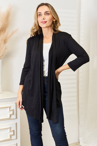 Shop Culture Code Full Size Open Front Cardigan - High-Quality U.S. Made Women’s Fashion with Free & Fast Shipping