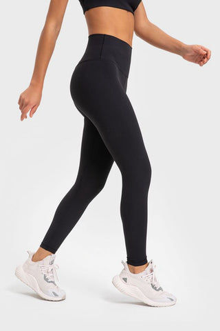 Shop Highly Stretchy Wide Waistband Yoga Leggings - High-Quality U.S. Made Women’s Fashion with Free & Fast Shipping