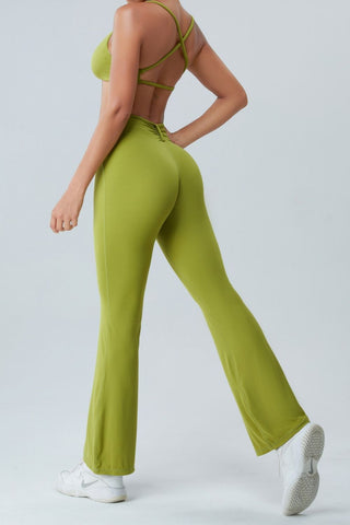 Shop Ruched High Waist Active Pants - High-Quality U.S. Made Women’s Fashion with Free & Fast Shipping