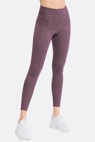 Shop Mauve High Waist Active Leggings - High-Quality U.S. Made Women’s Fashion with Free & Fast Shipping