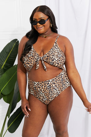 Shop Leopard Marina West Swim Lost At Sea Cutout One-Piece Swimsuit - High-Quality U.S. Made Women’s Fashion with Free & Fast Shipping