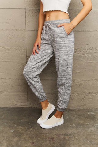 Shop Ninexis Full Size Tie Waist Long Sweatpants - High-Quality U.S. Made Women’s Fashion with Free Fast Shipping