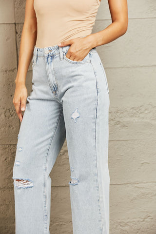 Shop BAYEAS High Waist Flare Jeans - High-Quality U.S. Made Women’s Fashion with Free Fast Shipping