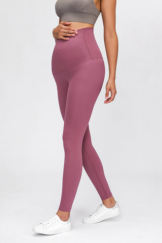 Shop Maroon Maternity Yoga Pants - High-Quality U.S. Made Women’s Fashion with Free & Fast Shipping