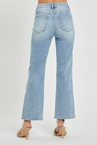 Shop RISEN Full Size High Rise Straight Jeans - High-Quality U.S. Made Women’s Fashion with Free & Fast Shipping