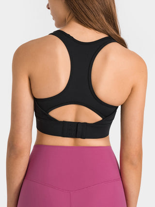 Shop Millennia Double Take Round Neck Racerback Cropped Tank - High-Quality U.S. Made Women’s Fashion with Free & Fast Shipping