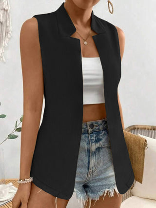 Shop Open Front Longline Vest - High-Quality U.S. Made Women’s Fashion with Free & Fast Shipping