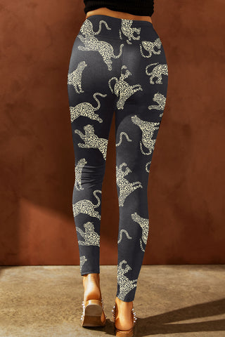 Shop Animal Printed Distressed High Waist Leggings - High-Quality U.S. Made Women’s Fashion with Free & Fast Shipping