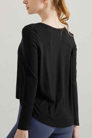 Shop Long Sleeve Active T-Shirt - High-Quality U.S. Made Women’s Fashion with Free Fast Shipping