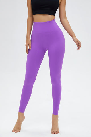 Shop Lavender High Waist Active Leggings - High-Quality U.S. Made Women’s Fashion with Free & Fast Shipping