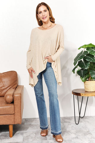 Shop HEYSON Full Size Oversized Super Soft Ribbed Top - High-Quality U.S. Made Women’s Fashion with Free & Fast Shipping