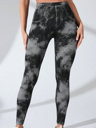 Shop Tie-Dye High Waist Active Leggings - High-Quality U.S. Made Women’s Fashion with Free & Fast Shipping