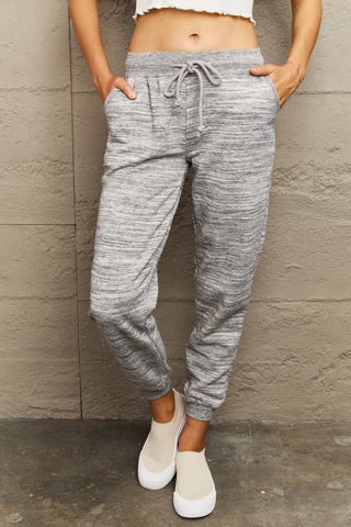 Shop Ninexis Full Size Tie Waist Long Sweatpants - High-Quality U.S. Made Women’s Fashion with Free Fast Shipping