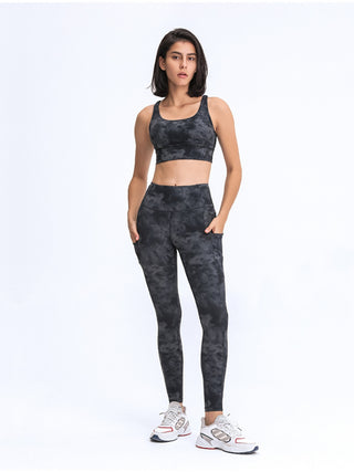 Shop Wide Waistband Leggings with Pockets - High-Quality U.S. Made Women’s Fashion with Free & Fast Shipping