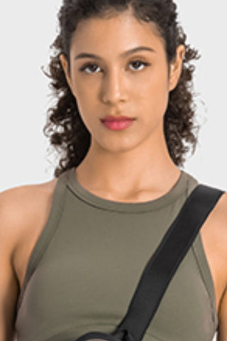 Shop Millennia Racerback Cropped Sports Tank - High-Quality U.S. Made Women’s Fashion with Free & Fast Shipping