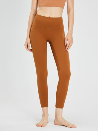 Shop Caramel High Waist Active Pants - High-Quality U.S. Made Women’s Fashion with Free & Fast Shipping