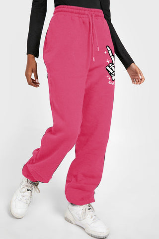 Shop Simply Love Simply Love Full Size Drawstring DAY YOU DESERVE Graphic Long Sweatpants - High-Quality U.S. Made Women’s Fashion with Free Fast Shipping