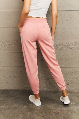 Shop Ninexis Full Size Tie Waist Long Sweatpants - High-Quality U.S. Made Women’s Fashion with Free Fast Shipping