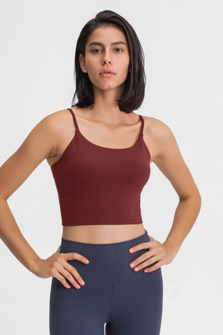 Shop Millennia Feel Like Skin Scoop Neck Sports Cami - High-Quality U.S. Made Women’s Fashion with Free & Fast Shipping