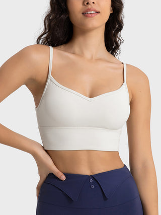 Shop Millennia Spaghetti Strap Sport Bra - High-Quality U.S. Made Women’s Fashion with Free & Fast Shipping