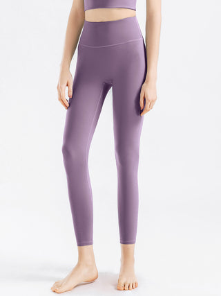 Shop Lilac High Waist Active Pants - High-Quality U.S. Made Women’s Fashion with Free & Fast Shipping