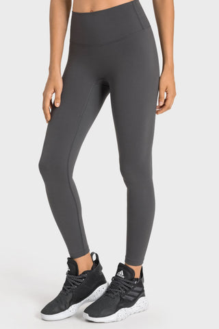 Shop High-Rise Wide Waistband Yoga Leggings - High-Quality U.S. Made Women’s Fashion with Free & Fast Shipping