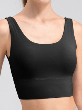 Shop Scoop Neck Wide Strap Active Tank - High-Quality U.S. Made Women’s Fashion with Free & Fast Shipping