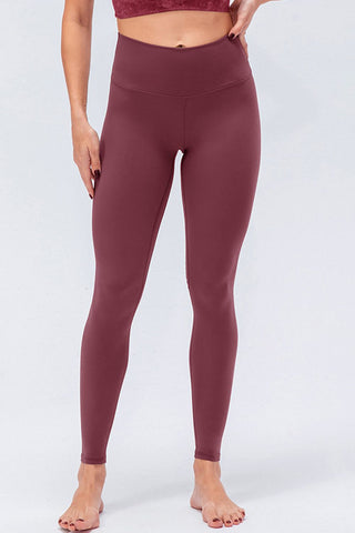 Shop Wide Waistband Slim Fit Active Leggings - High-Quality U.S. Made Women’s Fashion with Free & Fast Shipping