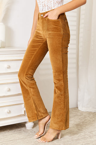 Shop Judy Blue Full Size Mid Rise Corduroy Pants - High-Quality U.S. Made Women’s Fashion with Free & Fast Shipping