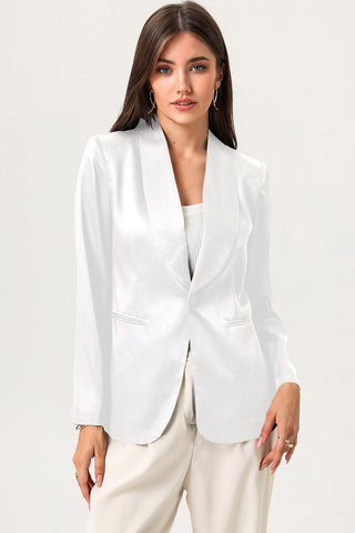 Shop Long Sleeve Shawl Collar Blazer - High-Quality U.S. Made Women’s Fashion with Free & Fast Shipping